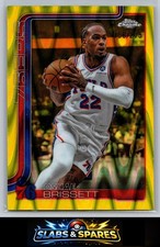 Oshae Brissett 2025-26 Topps Chrome #20 Yellow Refractor #/275