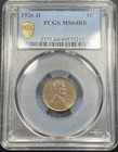 1926 D Lincoln Wheat Cent Penny 1c PCGS MS64 RB Red-Brown
