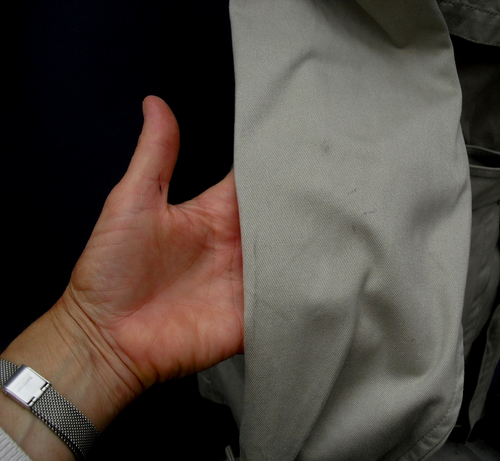 French chic Comptoir Des Cotonniers beige classic trench coat mac size 8-10 - Picture 7 of 7