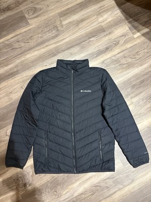 Columbia Omni-Heat Infinity Jacket Mens M Black Insulated Puffer Lightweight