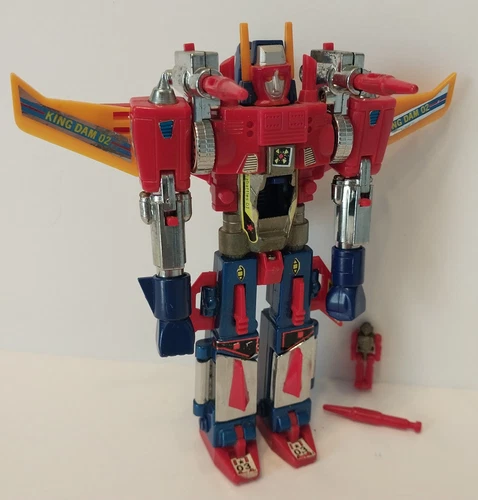 Vintage Diaclone King Dam 3 In One Robot Combiner & Pilot G1 Transformers