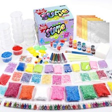 Slime Supplies Kit, 205 Pack Add Ins Kit for Kids Girls Clear