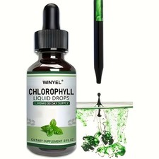 Chlorophyll Liquid Drops, Internal Deodorizer  Radiant Skin, Rich Antioxidants