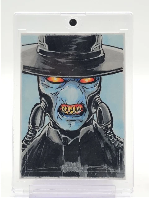 MAD MONKEY LOVE CAD BANE 2025-26 TOPPS STAR WARS SILVER SKETCH AUTO 1/1 Q4444