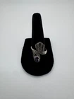 VINTAGE Amethyst Sterling Silver Ring Size 8.75