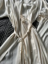 BNWT F&F SATIN IVORY PJ SHORTIE PYJAMAS & SHORT ROBE 16 18 BRIDAL HONEYMOON HEN