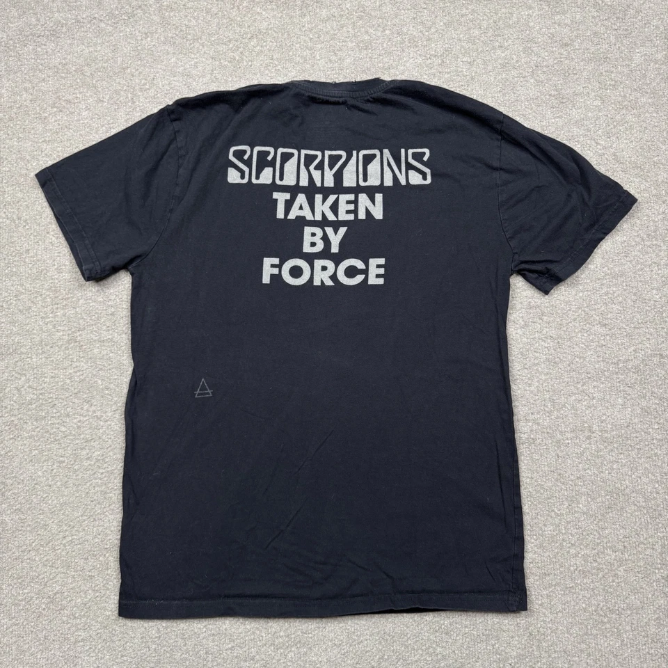 Camiseta gráfica Scorpions Elevenparis para hombre talla M negra manga corta banda rock Foto 3 de 4