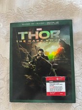 Thor: The Dark World     (3-D Blu-Ray/Blu-Ray, 2014)    Marvel   w/Slipcover #l2