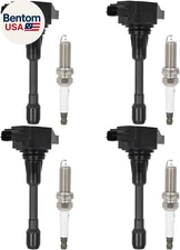 4 Ignition Coils with 4 Iridium Spark Plugs,Uf509,Coils Packs,For Suzuki Equator