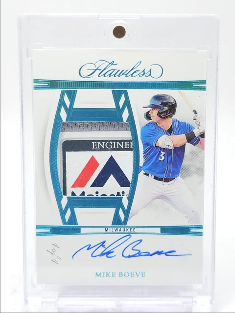 MIKE BOEVE 2024 FLAWLESS DRAFT PATCH AUTOGRAPH PLATINUM AUTO 1/1 Q5939