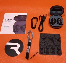 Raycon The Fitness Earbuds Bluetooth 5.3 Active Noise Cancellation Color Black