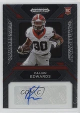 2024 Prizm Draft Picks Sensational Signatures Daijun Edwards Rookie Auto RC
