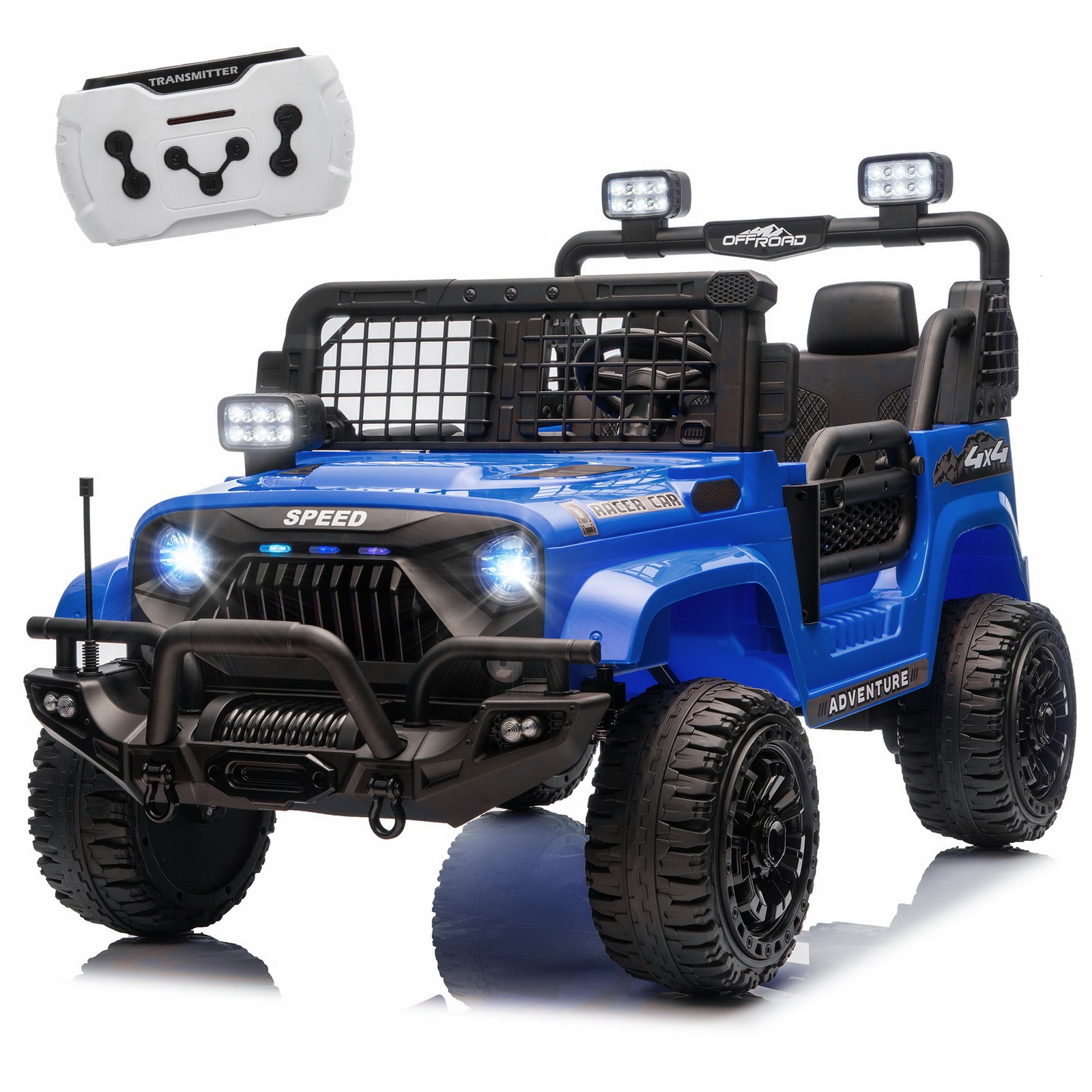 Dual Motors 24V 2-Seater Off-Road Ride On Jeep Car Toy Paren