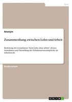 Zusammenhang Zwischen Lohn Und Arbeit Anonymous