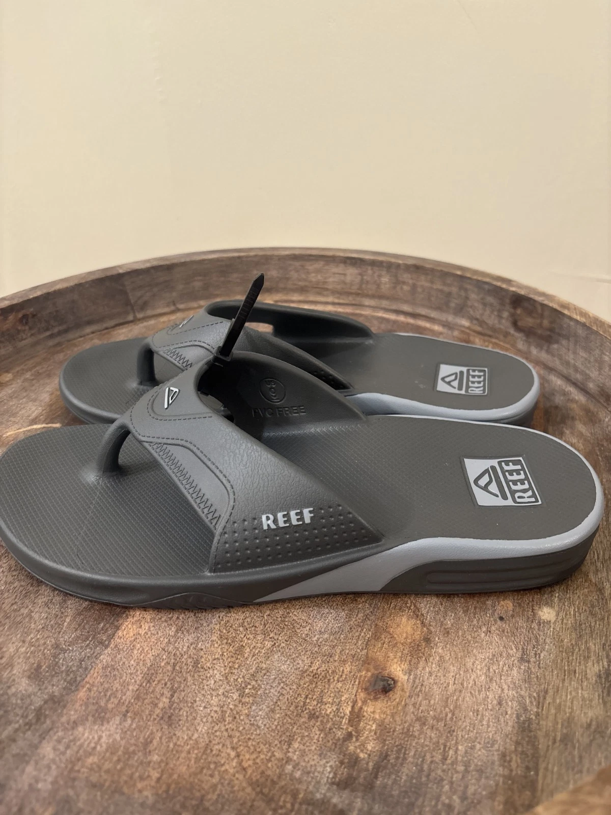 REEF Men's Fanning H2O Grey Flip Flop Size 9 New