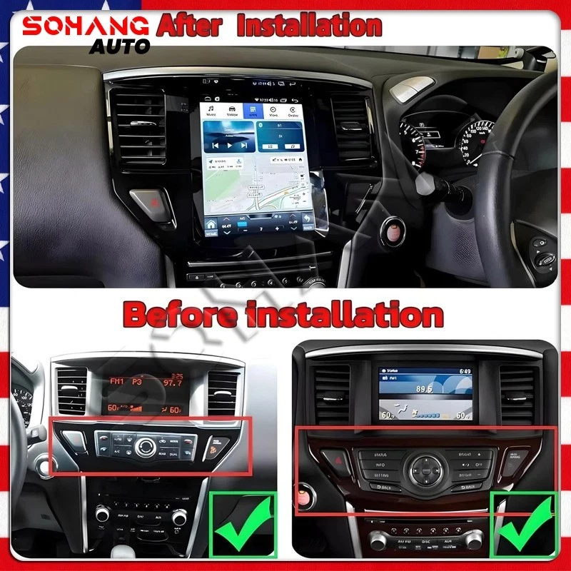 10.4" for Nissan Pathfinder 2012-2020 Android13 Car Radio 8 Core 4+64G Carplay - Imagem 3 de 4