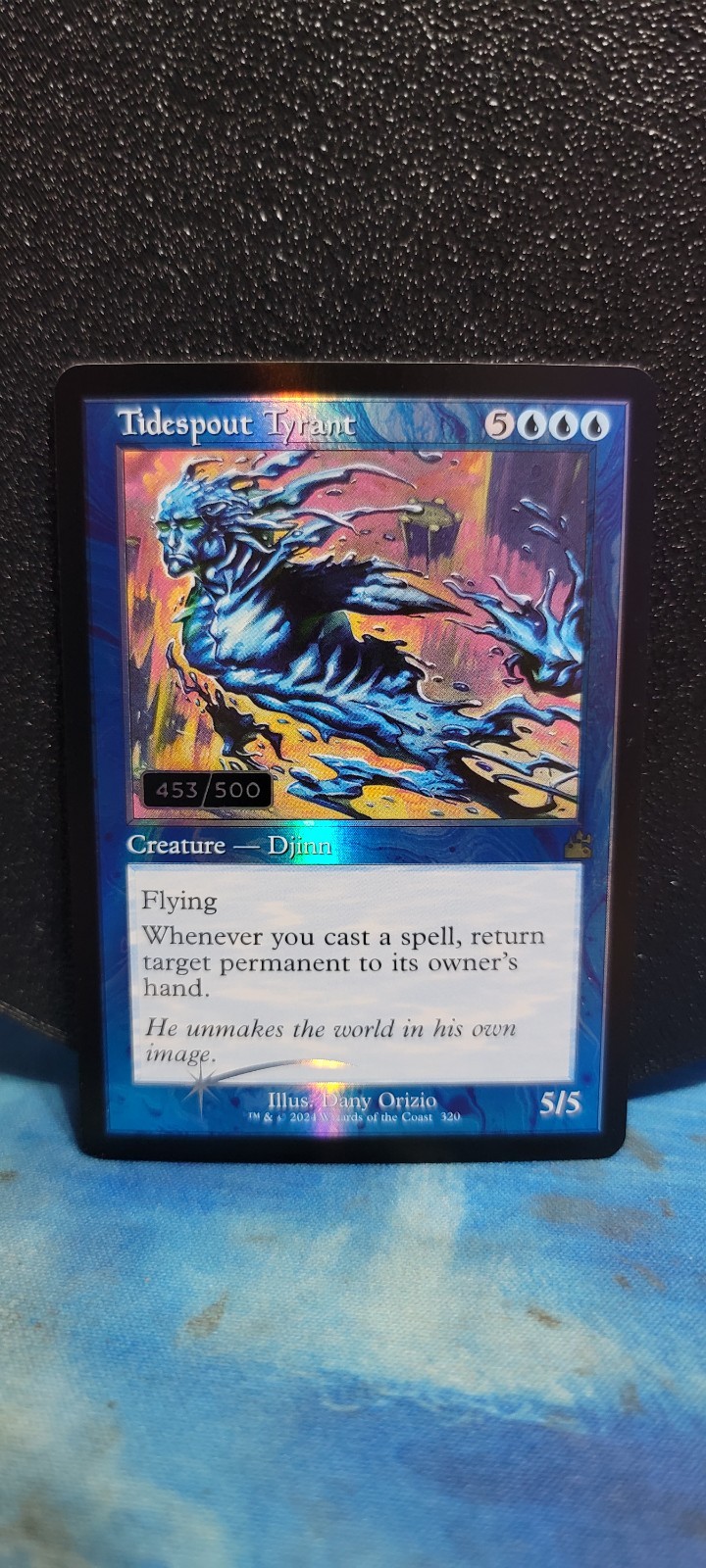 Magic The Gathering Ravnica Remastered Tidespout Tyrant Serialized # 453/500