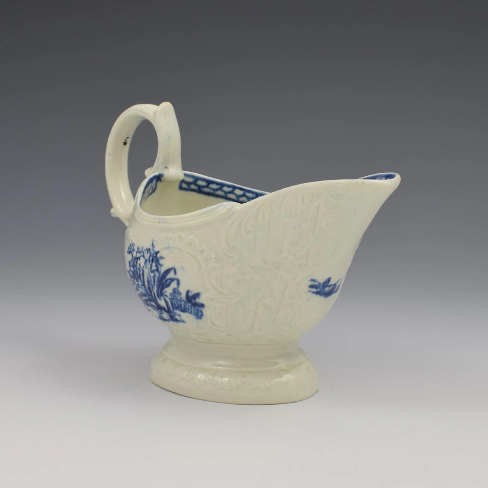 Liverpool Pennington Porcelain Large Exotic Bird Pattern Sauce Boat c1770 Antiqu - Image 4 of 4