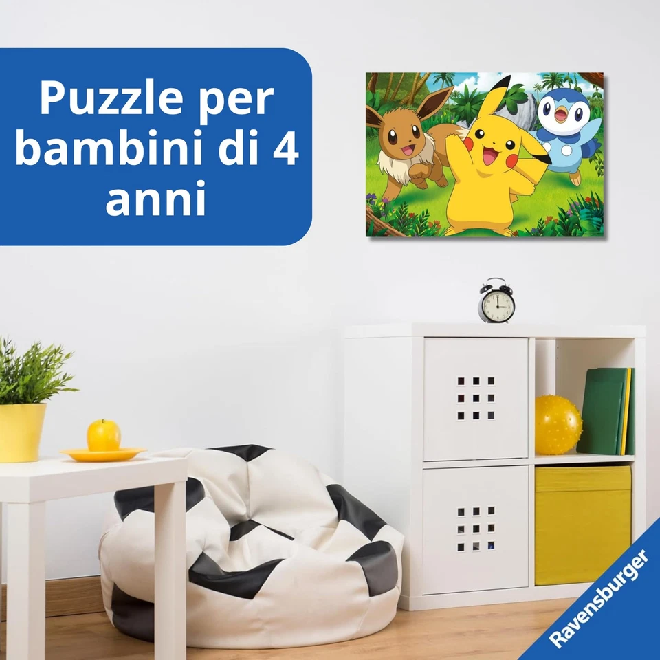Ravensburger - Puzzle 2x24 Pezzi Pokemon | Puzzle Bambini 4 Anni | Dimensio 41Lk - Immagine 3 di 4