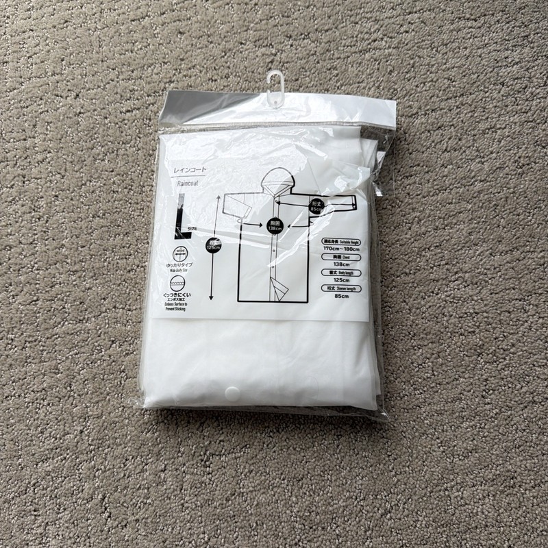 Family mart Rain Poncho, large, New
