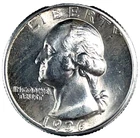 1936 Silver Washington Quarter Brilliant Uncirculated 25c US Coin #4
