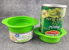 2 Pack - Can, Tuna, Colander Strainer, Food Grade Plastic, BPA-Free, Unibody ...