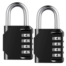 Heavy Duty 4 Digit Combination Lock Resettable Waterproof Padlock