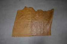 Scrap Embossed Floral Leather CowHide Brown Leathercraft DIY Projects 3985