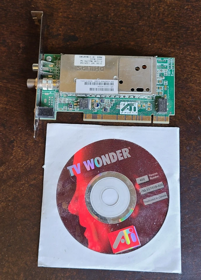 ATI TV Wonder VE PCI Analog TV Tuner Card w driver disc P/N: 1026830830 - Image 4 of 4