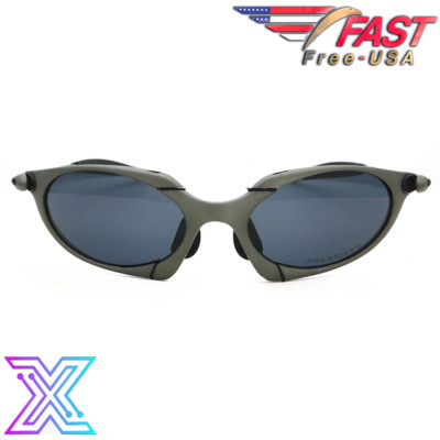 X-Romeo Metal Frame Polarized UV400 Sunglasses with BLACK Iridium Lenses - USA