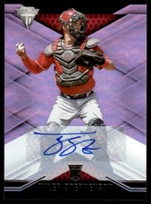 2021 Panini Chronicles Titanium Auto Tyler Stephenson Auto Cincinnati Reds #2