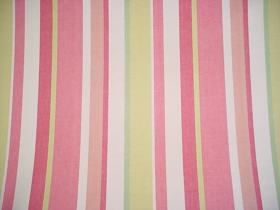 Tela de tapicería a rayas de algodón de primavera de Cheshire Roth and Tompkins 13-7/8 años Foto 4 de 4