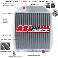 3 Row Aluminum Radiator Fit 42-1952 48 Ford F1 F2 F3 Pickup CHEVY V8 ENGINE Only