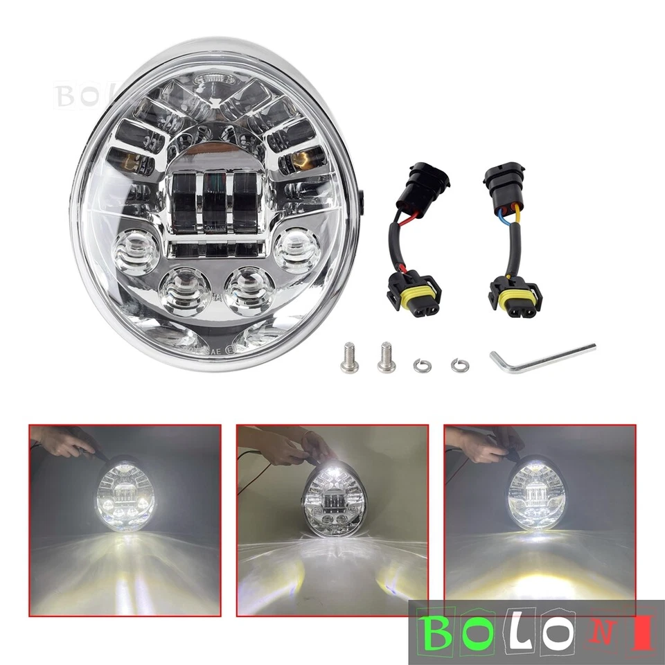 Faro LED PUNTO para Harley V-Rod VRSCA Night Rod Special VRSCDX 2002-2017 Foto 2 de 4