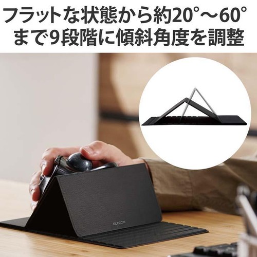 Elecom Flip Pad for Trackball Mouse Soft Leather Folding Black MP-TBM01BK - Picture 10 of 18
