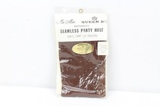 Vintage Queen Be Maternity Opaque Pantyhose Brown Tall Ma Mere Stretch Nylon NOS