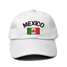 Mexico flag embroidered dad hat, National flag embroidered baseball cap