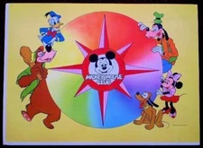 Disney MICKEY MOUSE CLUB Vintage Original Disney Character Poster Springbok