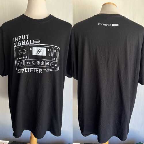 FOCUSRITE PRO Official Men's Input Signal Amplifier NAMM Promo T-Shirt Size 2XL