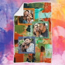 Plaid personalizzato con foto fidanzati coperta letto idea regalo Ricorrenza