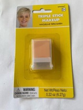 Lot Of 2-Amscan Non-Toxic Triple Stick Makeup Under Eye Liner Yellow Costume New