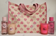 VICTORIA SECRET PINK - CANDLE 2  MIST 2  BAG GIFT SET 5-PIECE - NEW