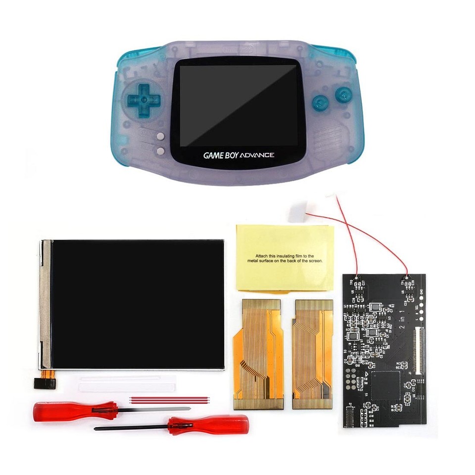 22 Colors IPS Full Size 8 Colorful Backlight LCD Mod Kit & Pre-cut