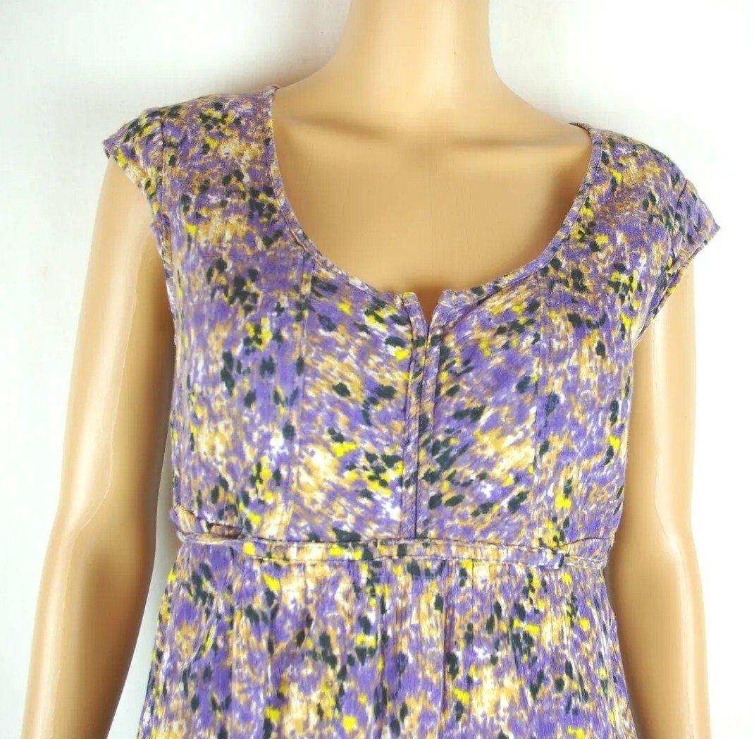 Eddie Bauer Multi- Colored Patterned Cap Sleeve S… - image 3