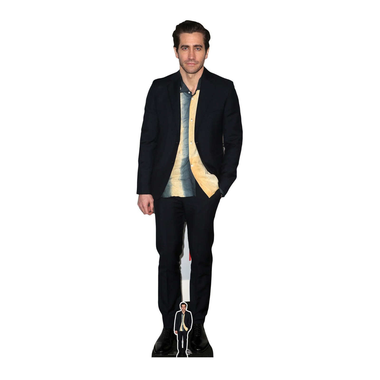 Jake Gyllenhaal Yellow and Blue Shirt Style Lifesize Cardboard Cutout / Standee