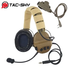 TS TAC-L Active Noise Cancellation Hearing Protection Tactical Headset + PTT