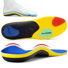 Professional Sport Insoles with Medium Arch Support and Shock Absorption, M Blue