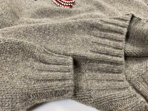 FILSON WOOL EMBROIDERED SWEATER OYSTER SIZE L NWT - Picture 6 of 7