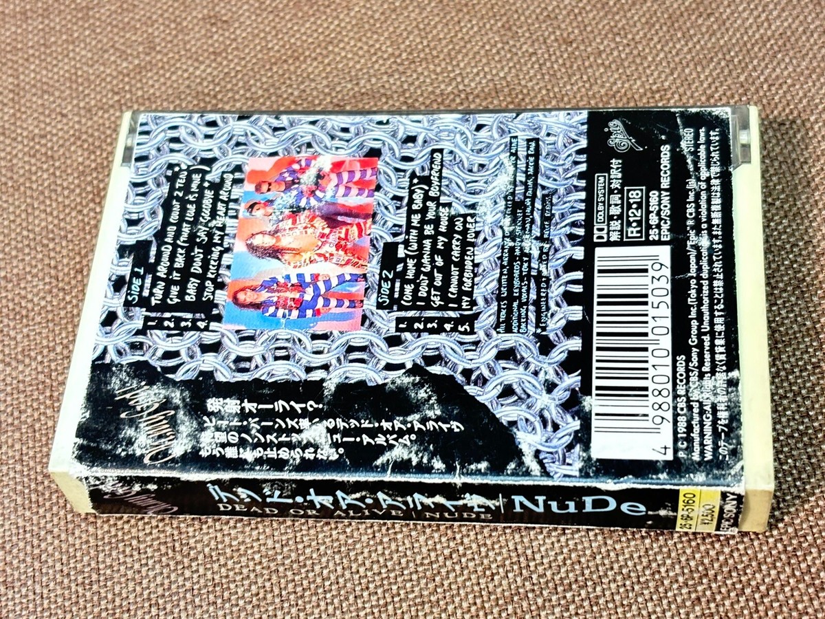 DEAD OR ALIVE Nude JAPAN CASSETTE TAPE 28.6P-5160 w/ PS (flap 