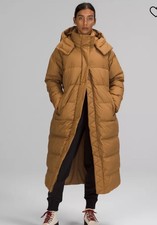Lululemon Wunder Puff Long Women Jacket Coat Size Uk 10 (us 6)